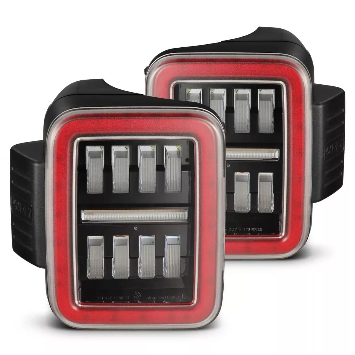 BLACK/RED LED TAIL LIGHTS 20-26 GLADIATOR-602070