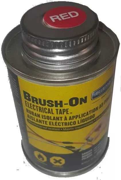 Blue Magic Brush-On Electrical Tape- Red, 4 oz