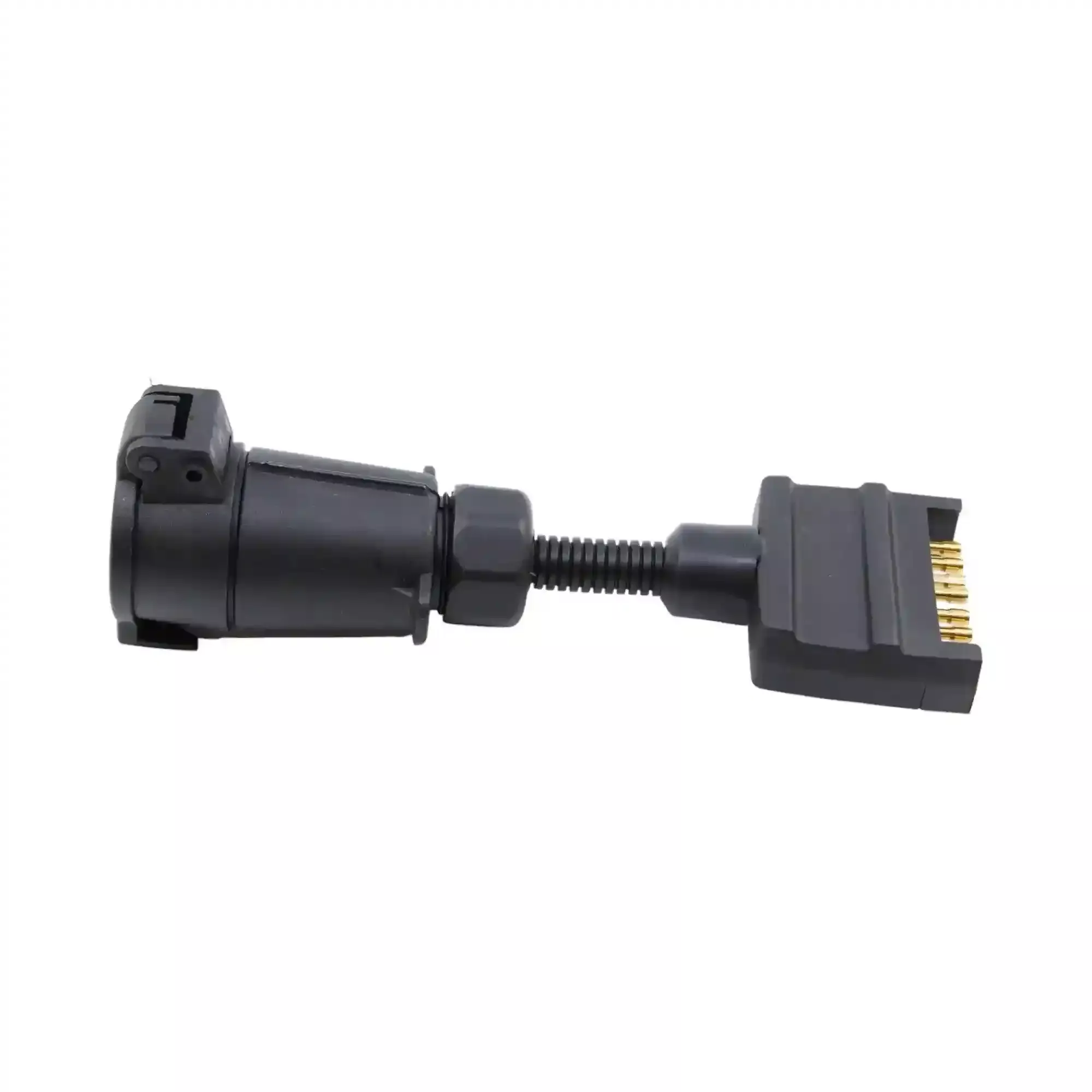 BMPRO Holroyd Trailer Plug Adaptor - 7 Way Flat to 7 Pin Large Round Socket