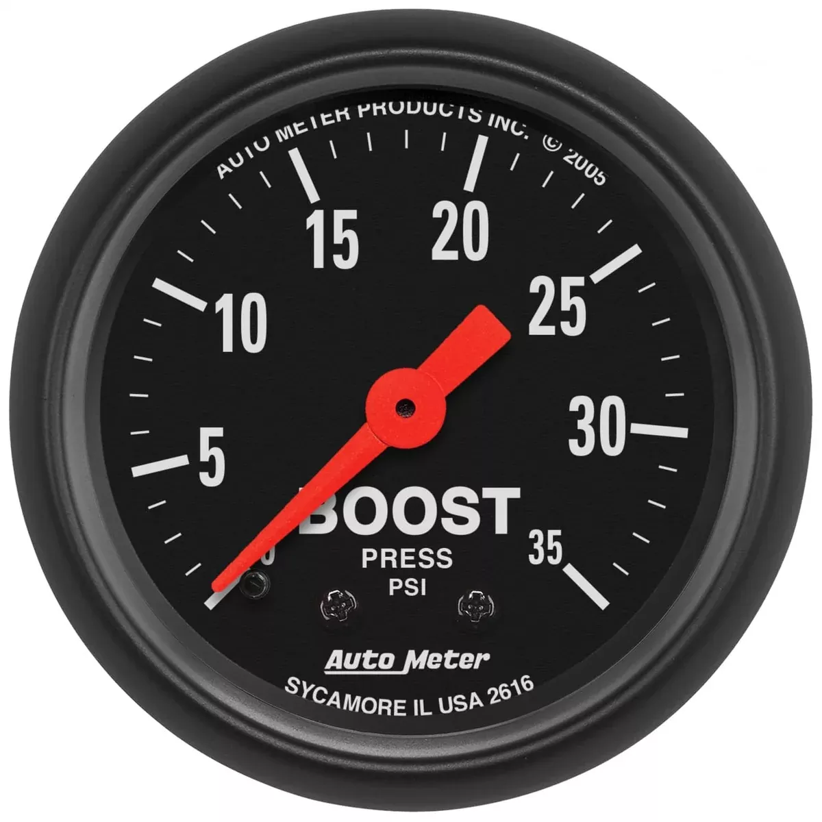BOOST GAUGE BLK FACE-2616