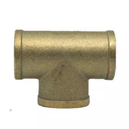 Brass Threaded Tee Fitting - FxFxF - 15mm 1-2"
