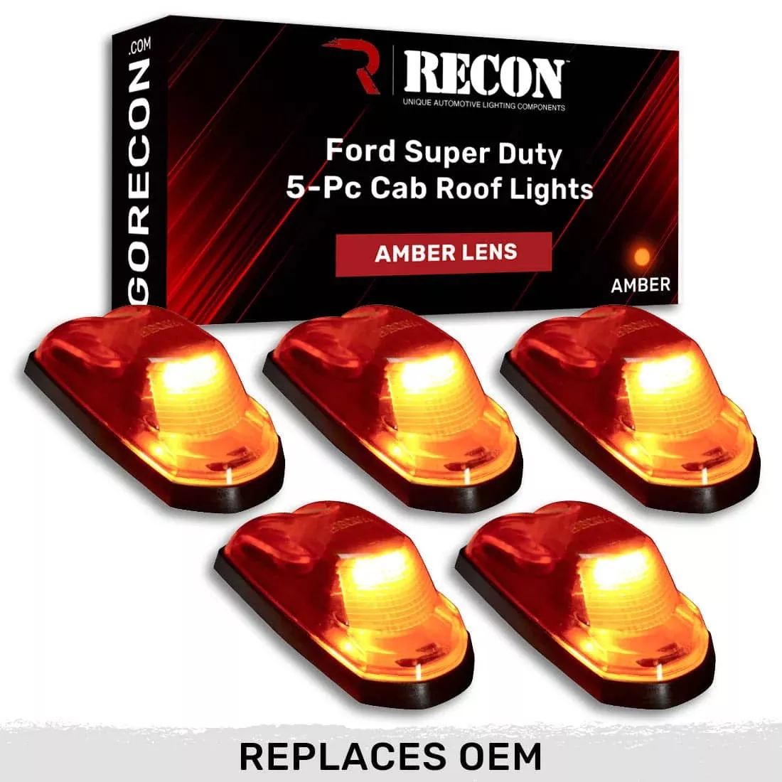 CAB LIGHTS 17-22 S/DUTY 5PC-264343AMHPAM