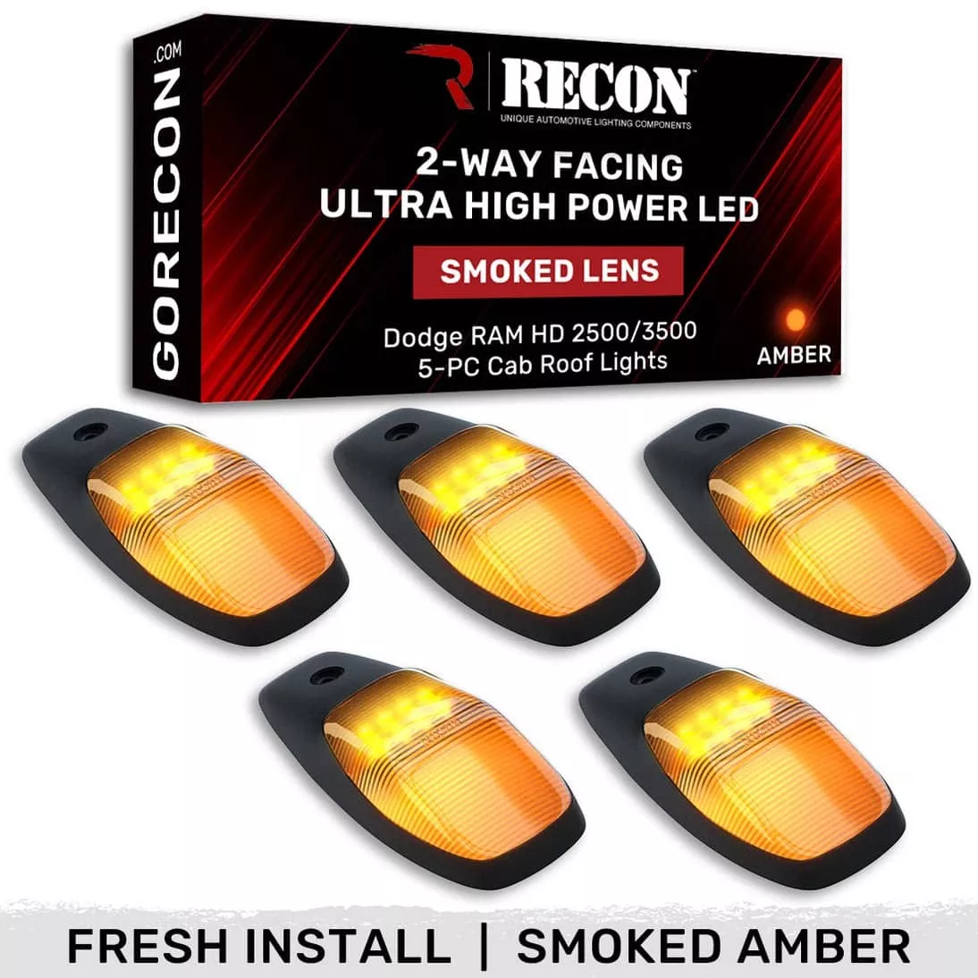 CAB LIGHTS 19-26 RAM 2500/3500 5PC-264345BKHPAM