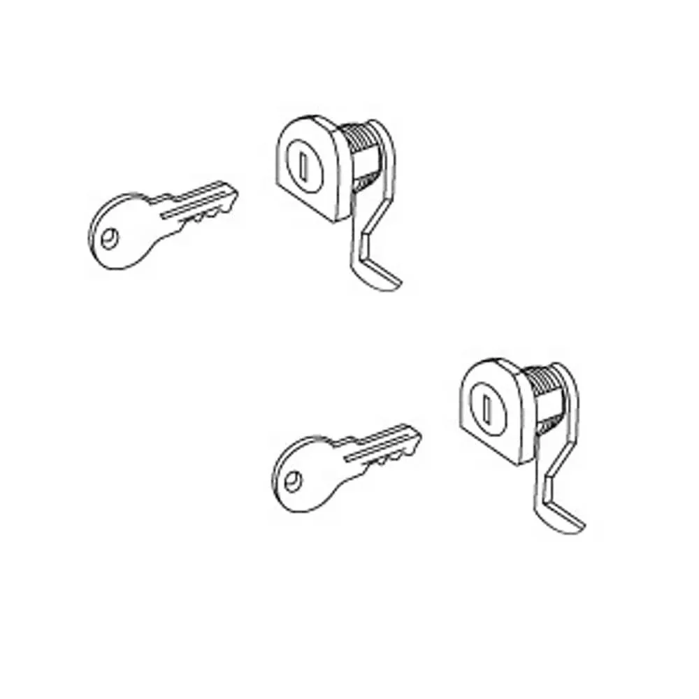 CAMLOCK W/ KEY, ONE EACH, PK/2-1500056227