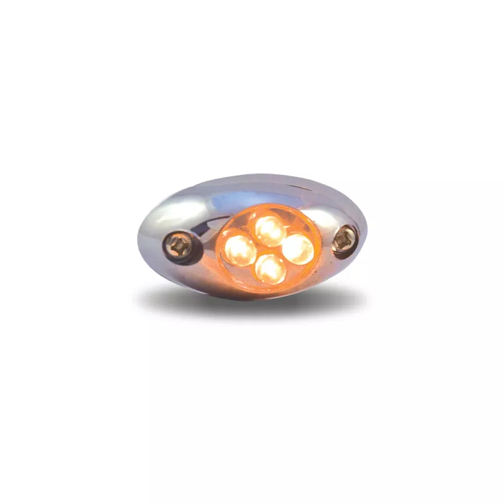 Chrome Courtesy LED Light - 4 Diodes