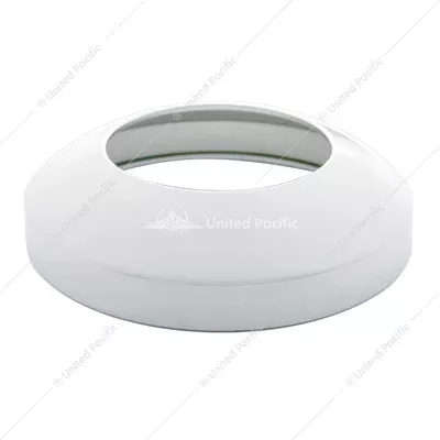 Chrome Rear Hub Cap With Hubometer Cutout 8"