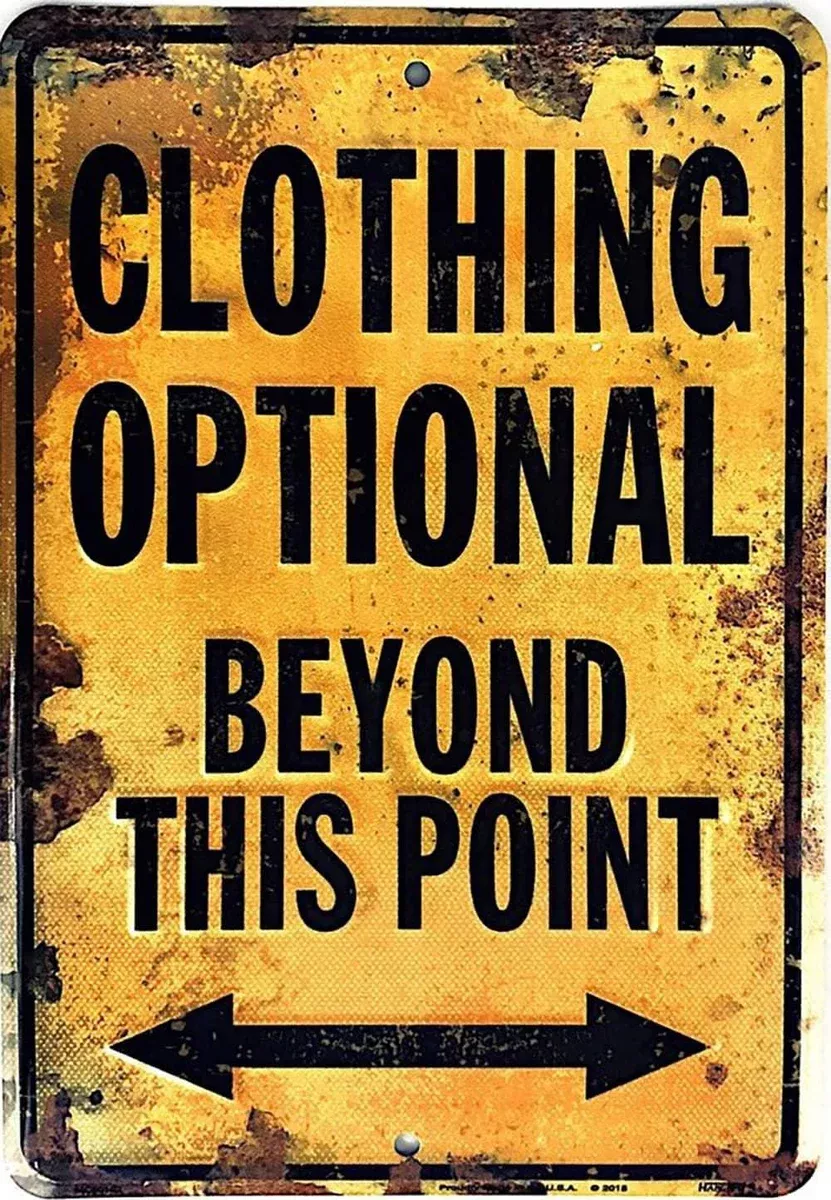 CLOTHING OPTIONAL BEYOND THIS POINT-MC80103