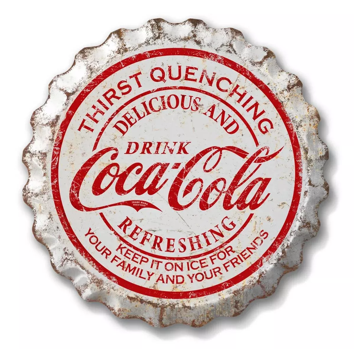 COKE WEATHERED BOTTLE CAP-BC2130