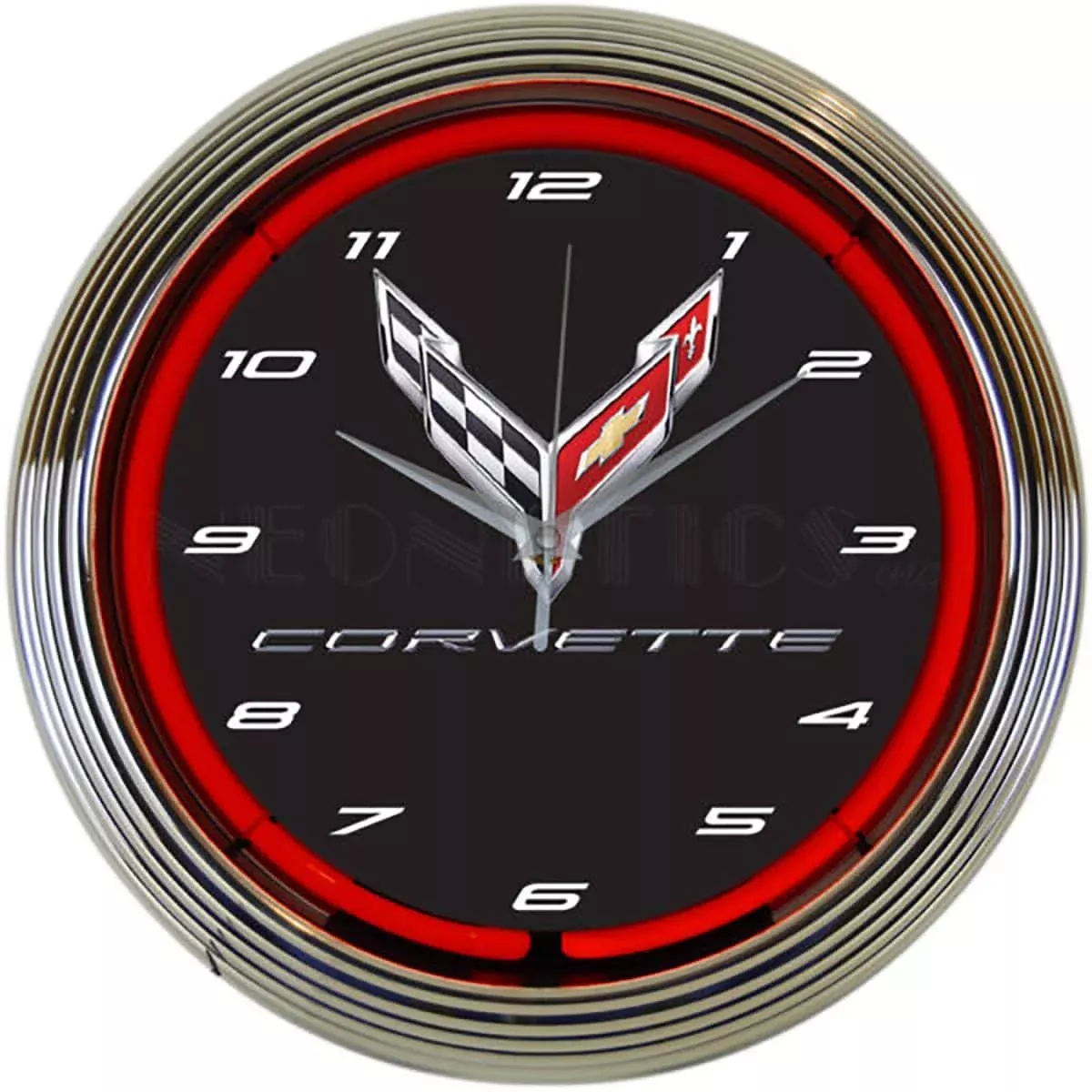 CORVETTE C8 NEON CLOCK-8CORV8