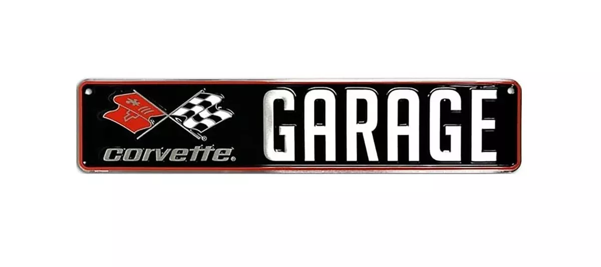 CORVETTE GARAGE MINI STREET SIGN-MSTR20229