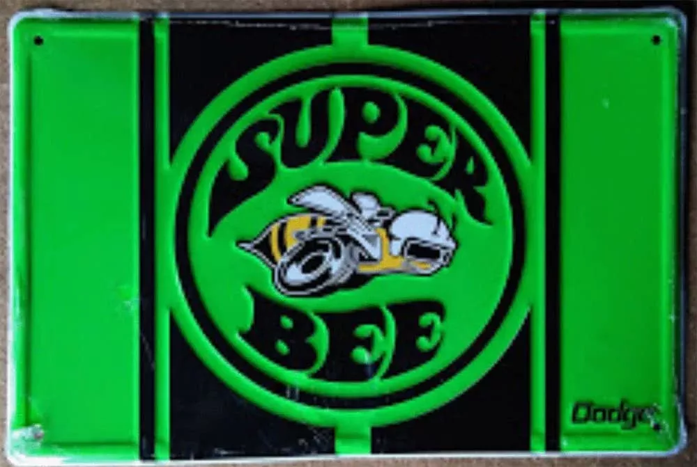 DODGE SUPER BEE LARGE SIGN - GREEN-PS30134