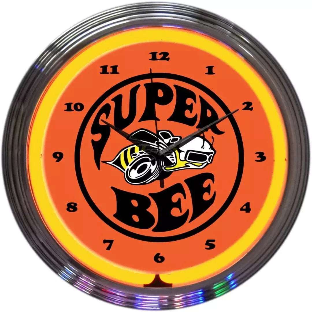 DODGE SUPER BEE NEON CLOCK-8SUPER