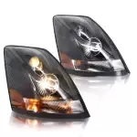 Driver Side Black Headlight for 2004-2017 Volvo VNL Truck
