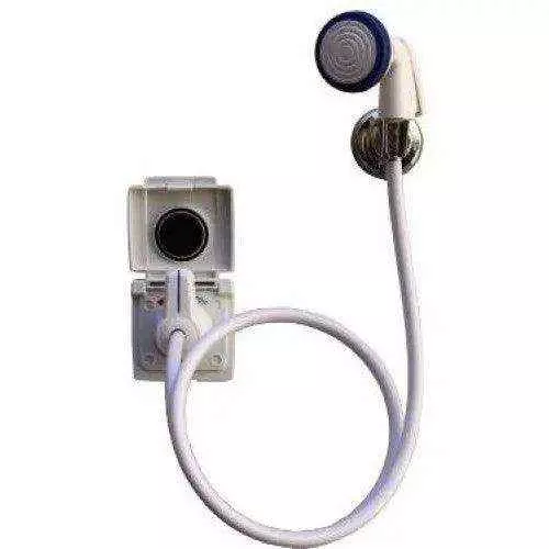 Ezy RV Exterior Shower Outlet White