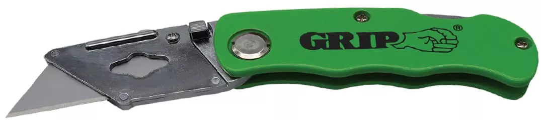 FOLDING UTILITY KNIFE - GREEN-46061