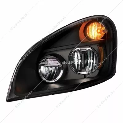 FREIGHTLINER CASCADIA "BLACKOUT" LED HEADLIGHT FOR 2008-2017 - DRIVER