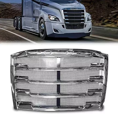 Freightliner Cascadia Chrome Grille with Bug Screen for 2018+