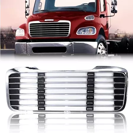 Freightliner M2 Chrome Grille without Bug Screen for 2003-2015