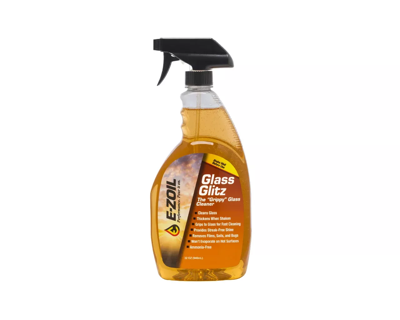 GLASS GLITZ- THE GRIPPY GLASS CLEANER- 2OZ