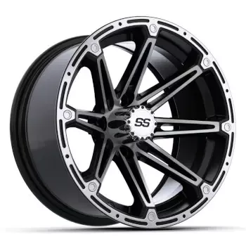 GTW Element Machined Silver and Black Wheel – 14 Inch