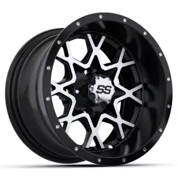 GTW Vortex Matte Black and Machined Wheel – 12 Inch