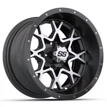 GTW Vortex Matte Gray and Machined Wheel – 12 Inch