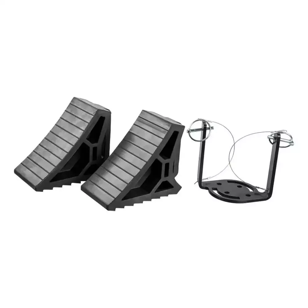 HD WHEEL CHOCKS 2-PACK WITH MOUNTING BRACKET-22802