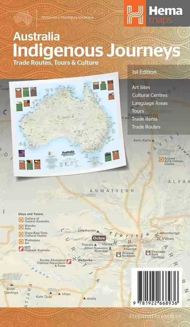 Hema Australia Indigenous Journeys Map