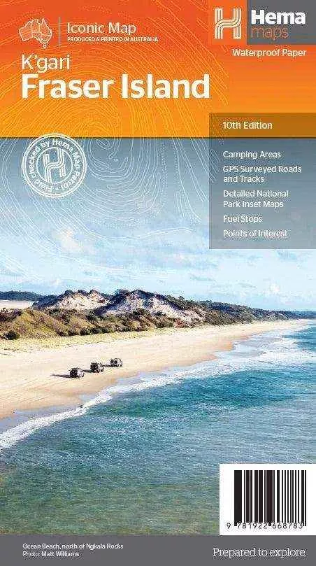 Hema Fraser Island Kgari Map
