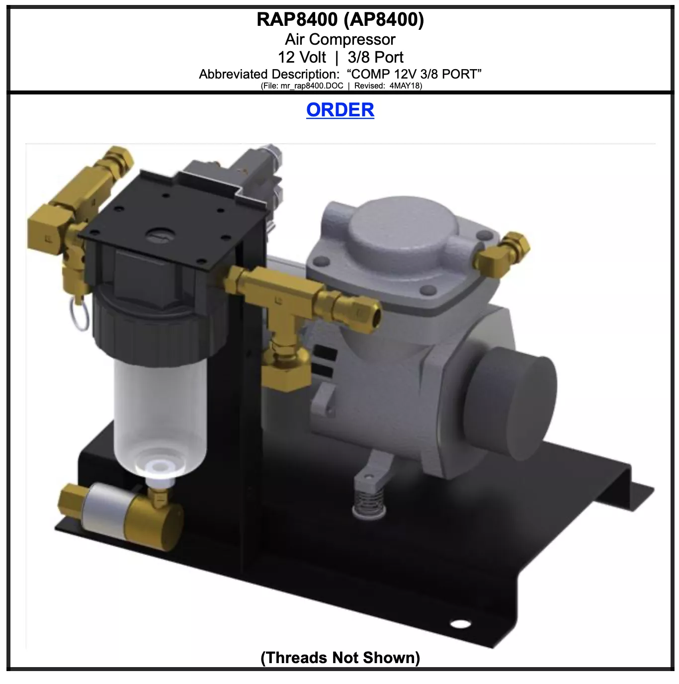 HWH RAP8400 Compressor