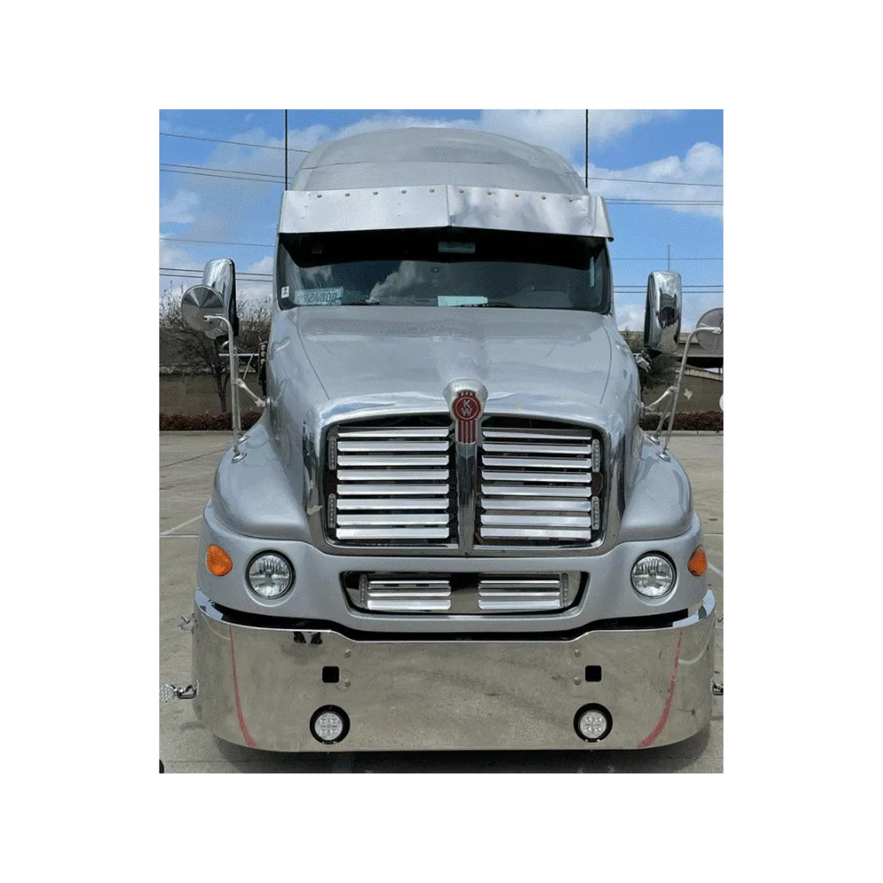 Kenworth T2000 Stainless 18" Bumper Mount / Tow Only