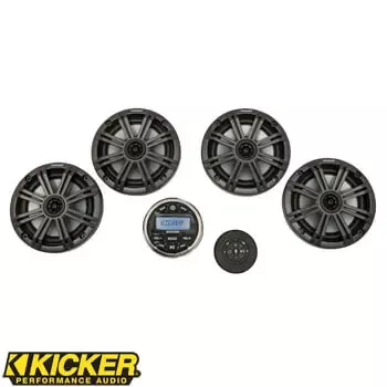 Kicker Audio System with Bluetooth and Media Center