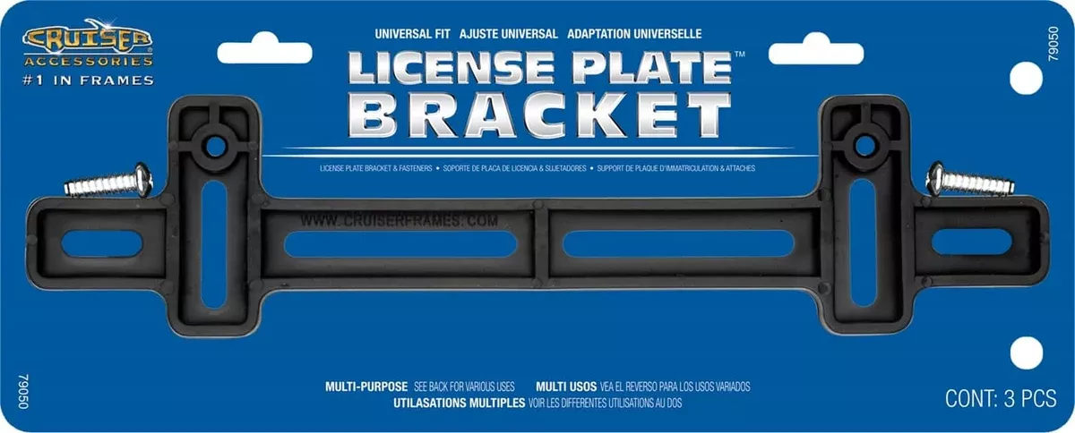 L/PLATE BRACKET BLACK-79050