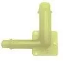 "L" Vacuum Connector 3/16" x 1/4" - 10 or 100 Pack