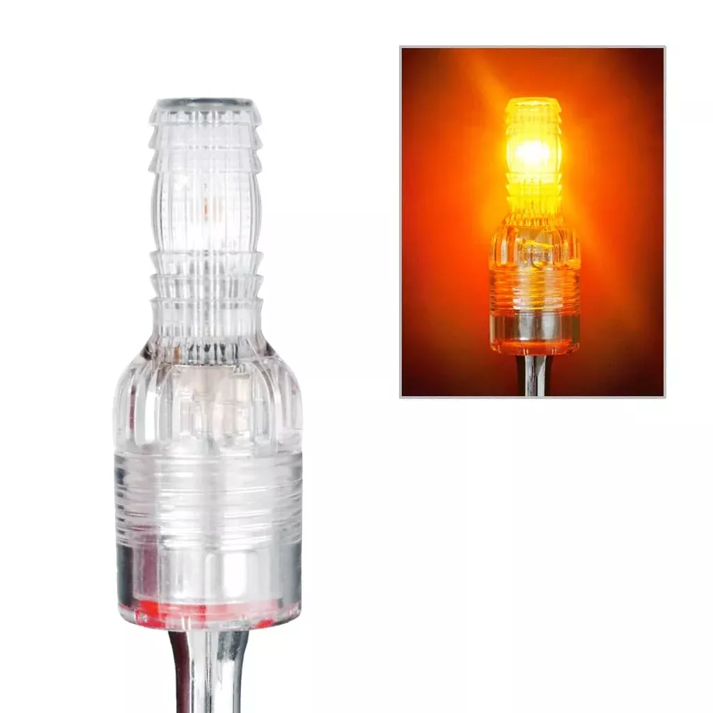 LOW PROFILE SUPER BRIGHT AMBER LED WHIP LIGHT-SC3-A