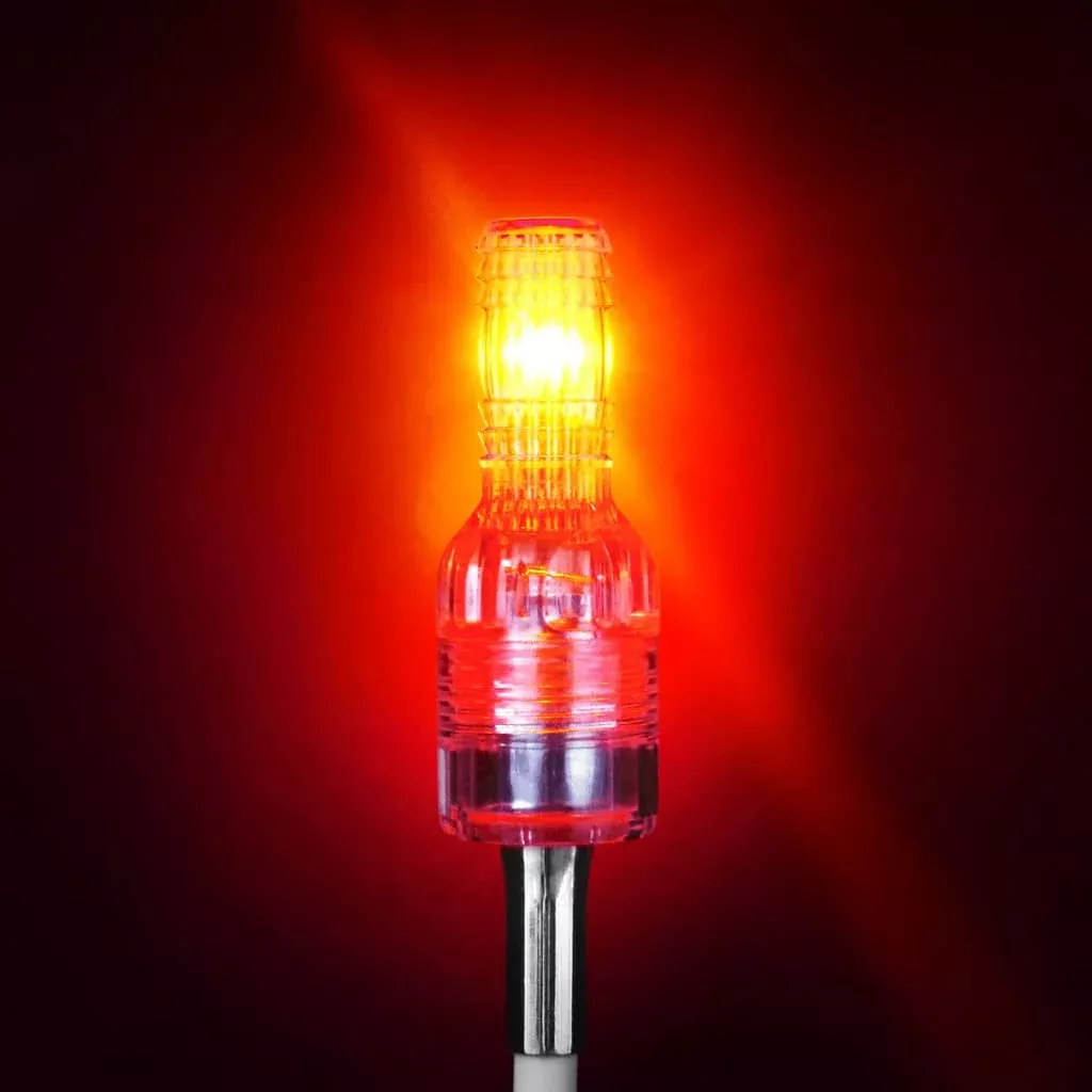 LOW PROFILE SUPER BRIGHT RED LED WHIP LIGHT-SC3-R