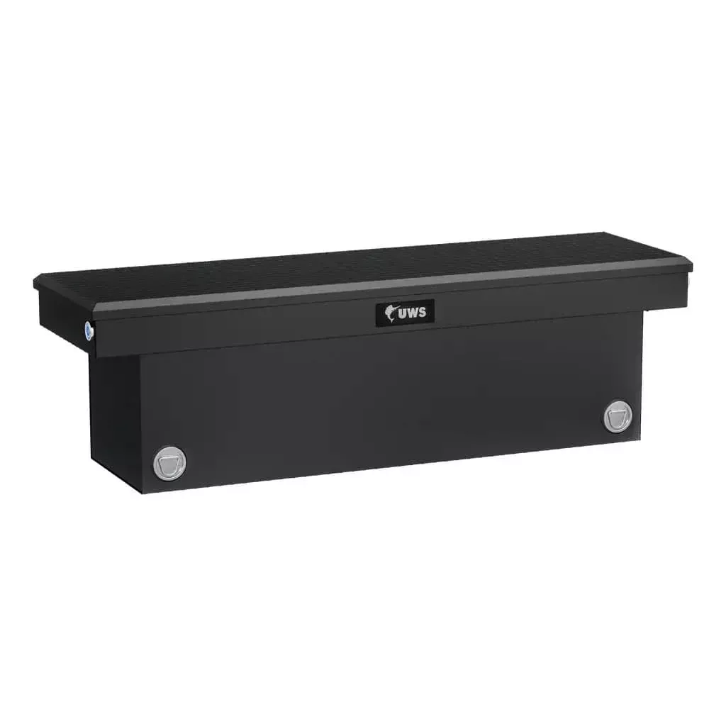 MATTE BLACK 69" DEEP PUSH BUTTON CROSSOVER TRUCK TOOL BOX-TBSD-69-PB-MB