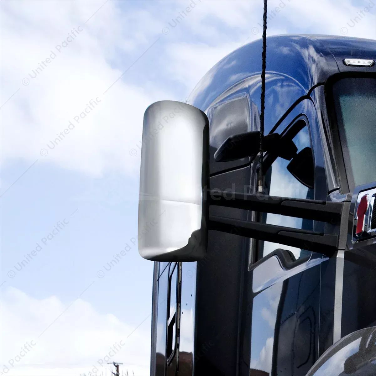Mirror Cover Kenworth T680 2013-2025 Driver Side Chrome