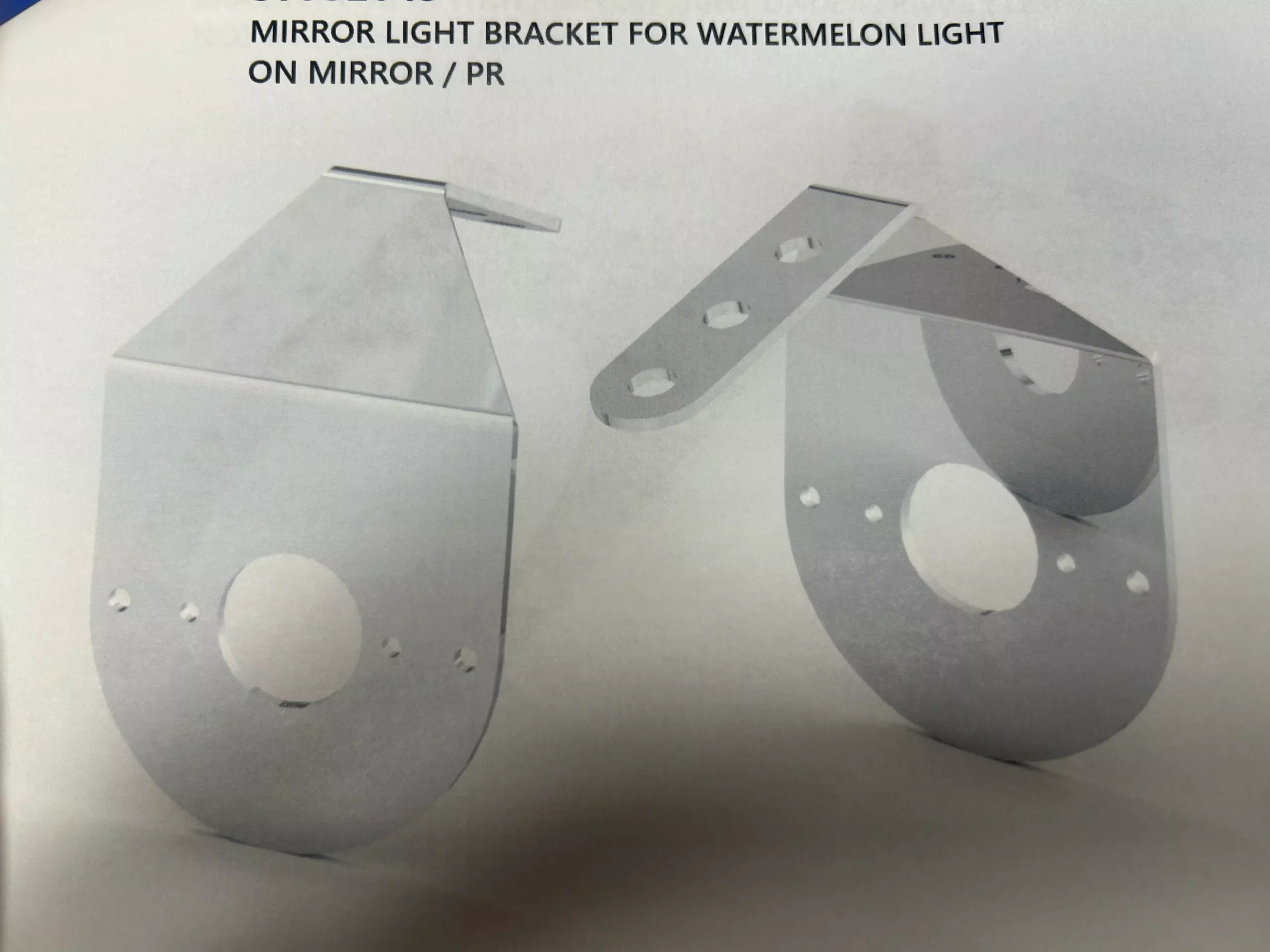 Mirror Light Brackets For Watermelon Lights On Mirrors / Pair