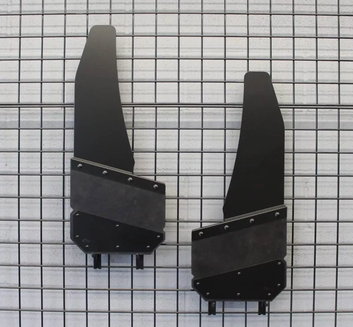 MUD FLAPS ANGLED CUT 12" SHORT TOP-AH3-12-BPC-SHORT-TOP