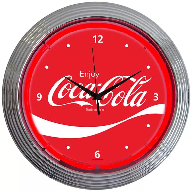 NEON CLOCK COCA-COLA-8CCWAV