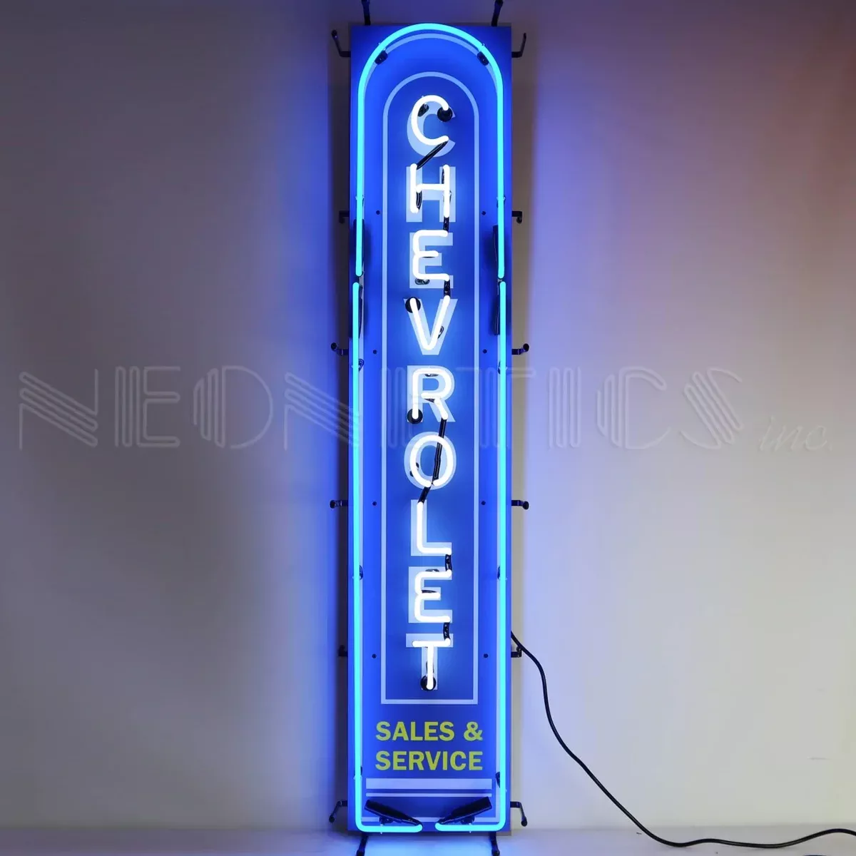 NEON SIGN CHEVROLET VERTICAL-5VTCHV