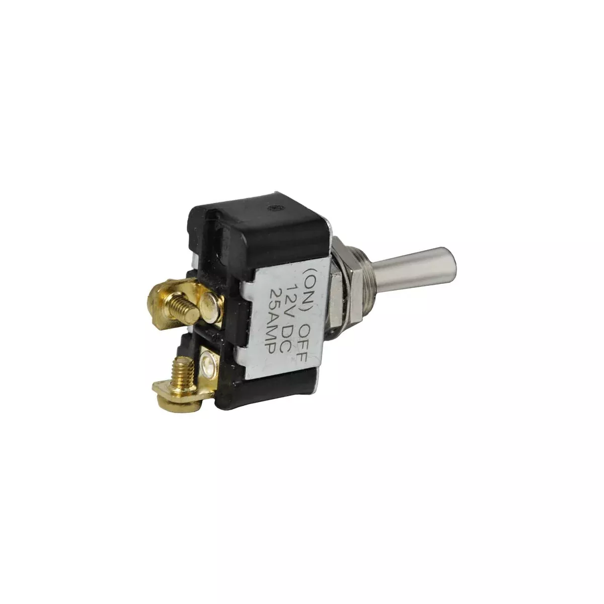OFF MOM ON CHROME TOGGLE SWITCH 12V 2 SCREWS-ST108