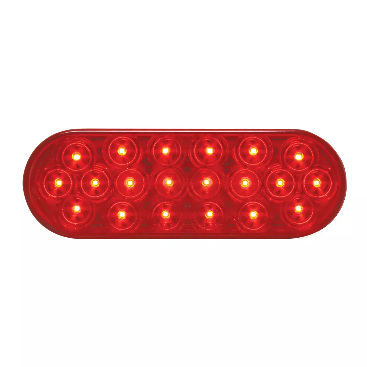 Oval Fleet LED Light Red/Red