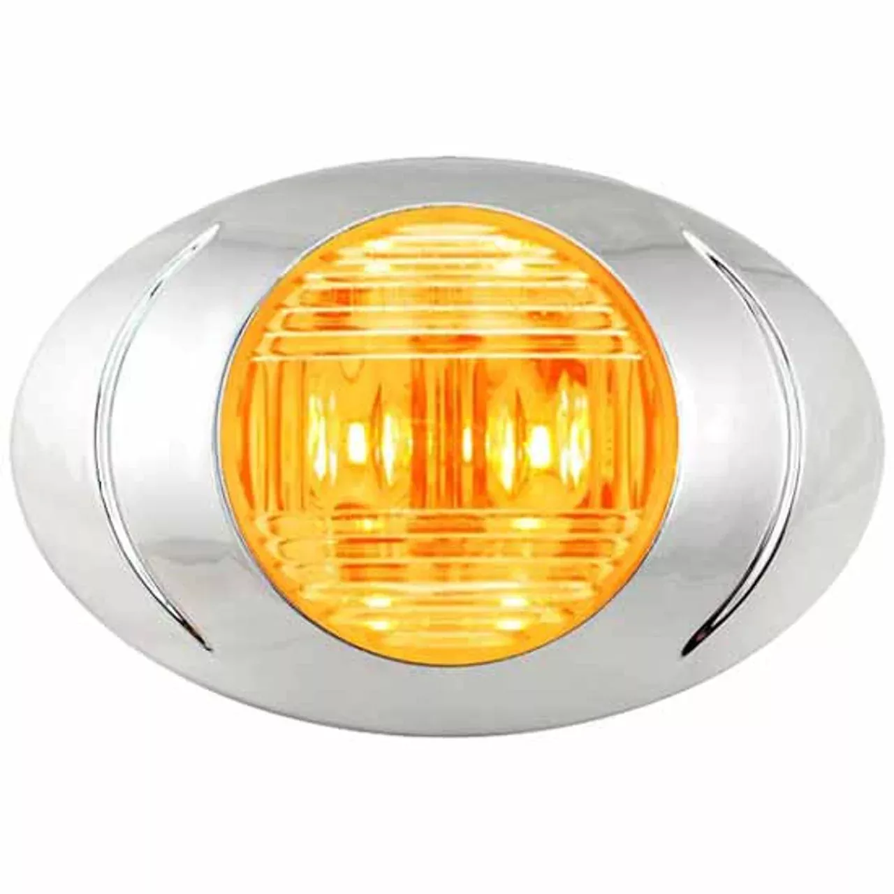 P3 Light Kit with Chrome Bezel & .180 Bullets - Clear Lens/Amber LED