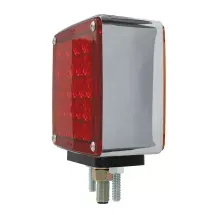 Pearl Series Square Double Face LED Light Amber/Red
