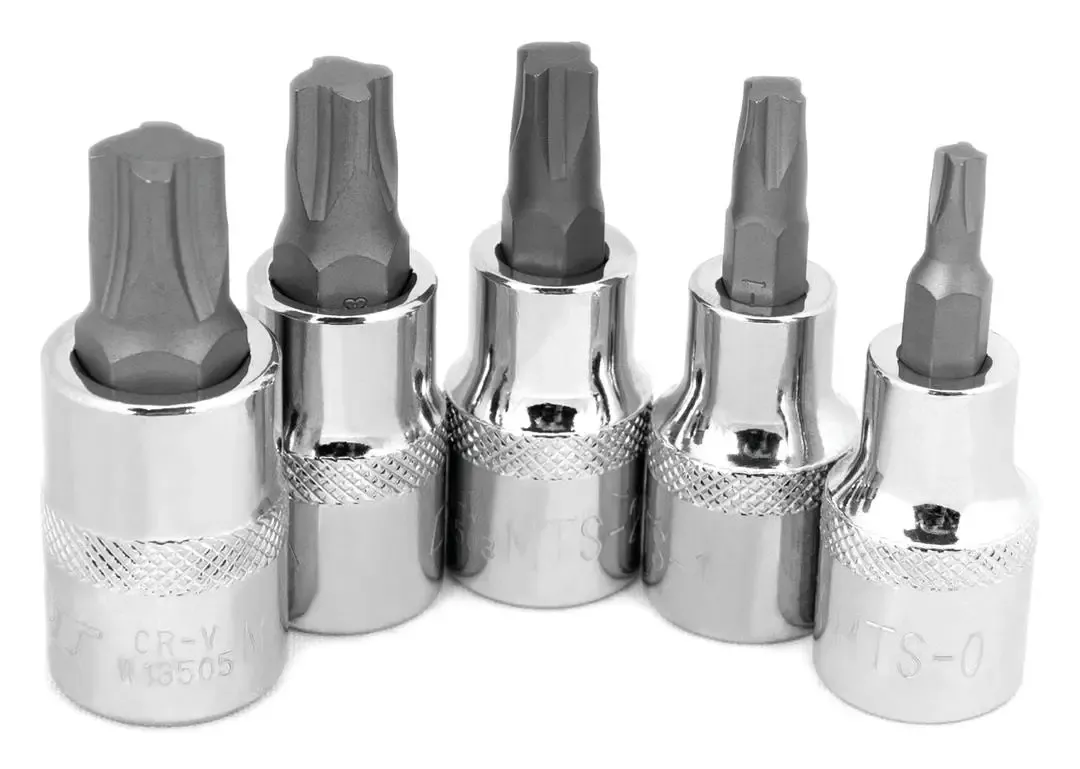 Performance Tool W13500 Mortorq Bit Socket Set, 5Pc,