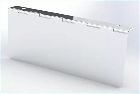 Permit Panel 4" X 18" Stainless Steel Hinge Mount