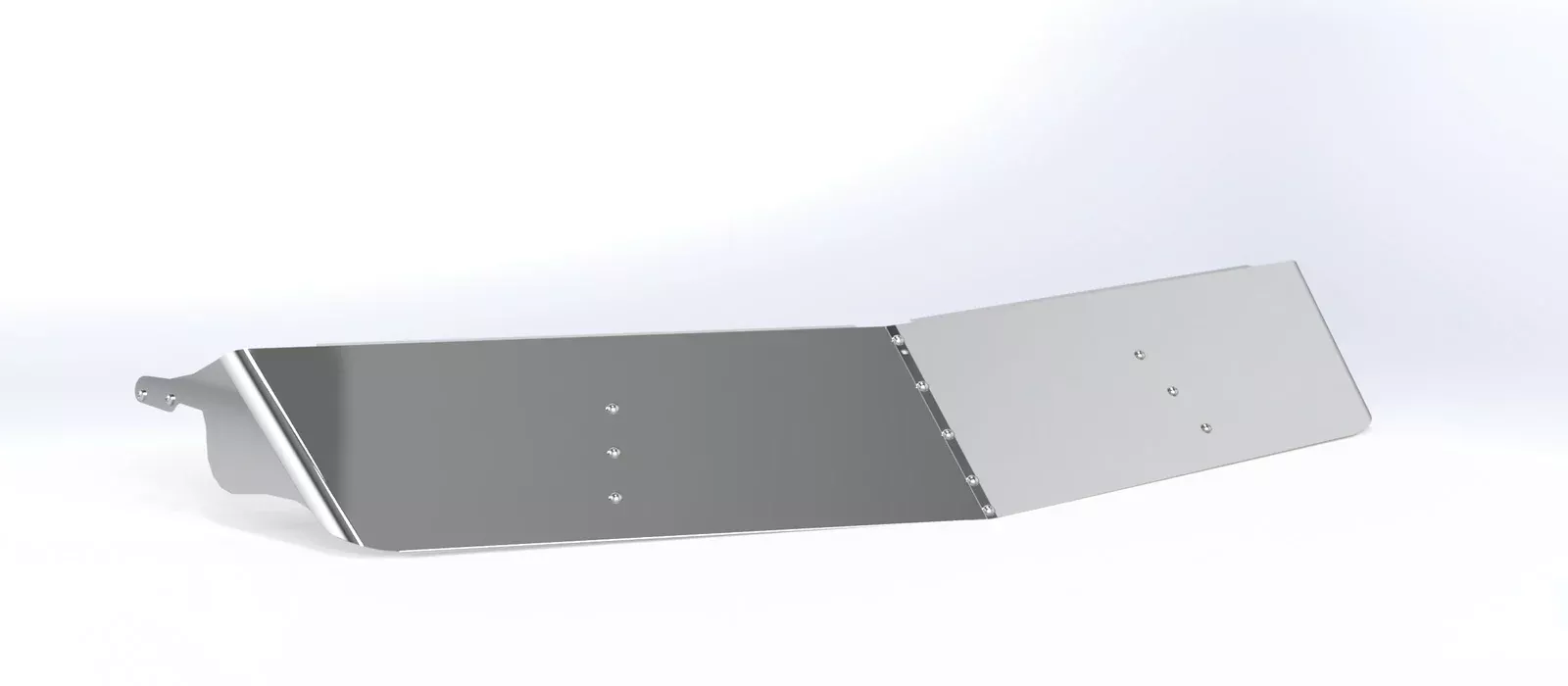 Peterbilt 13" Drop Visor Flat Top Curved Windshield Cab Mounted Mirrors