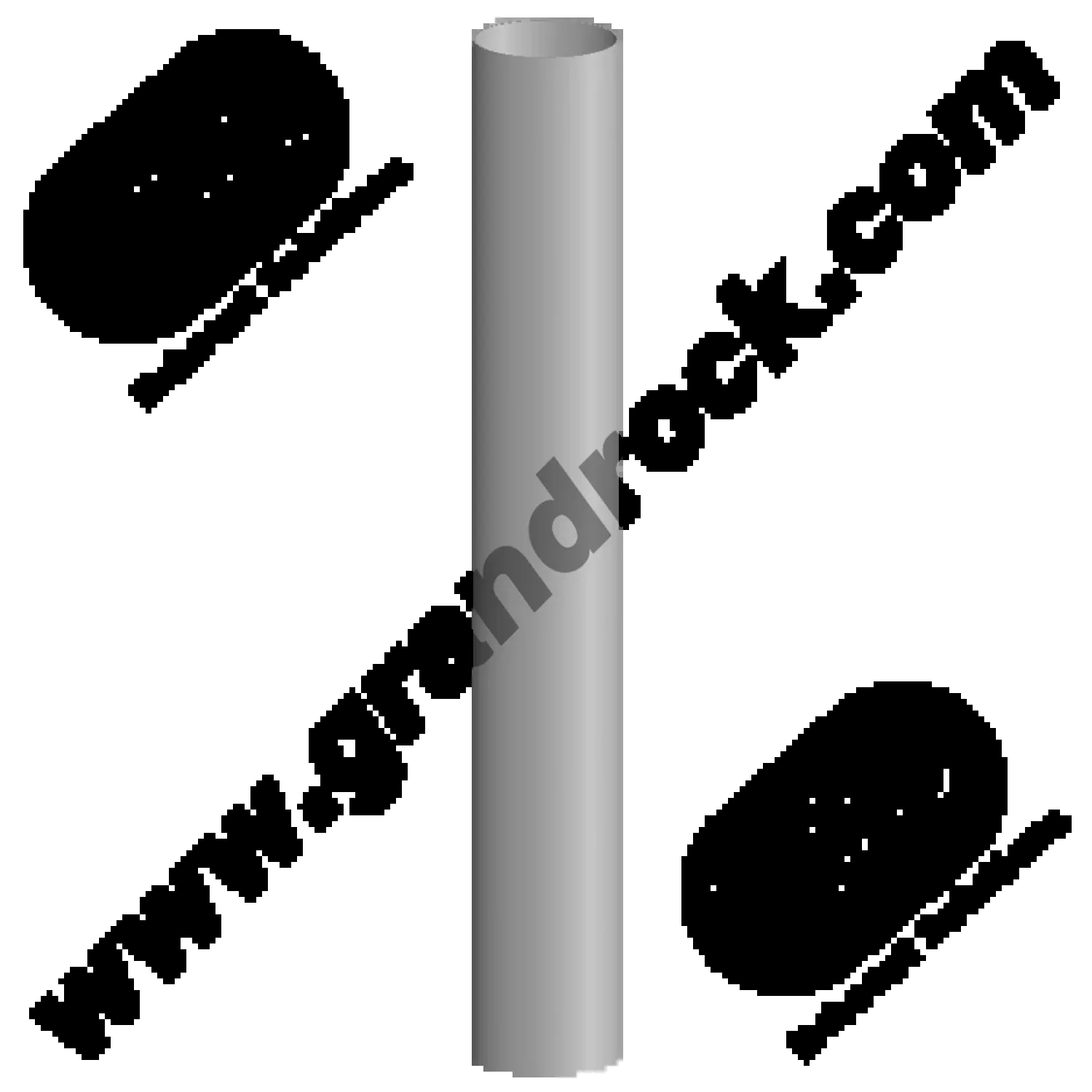 Pipe Connector 5" X 48" OD / OD Aluminized